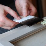 Water gilding white gold