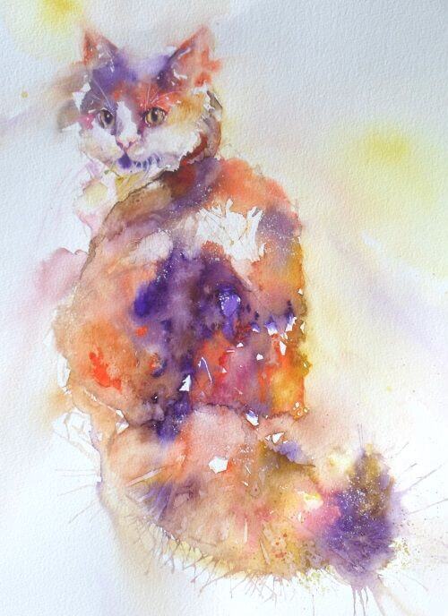 cat watercolors chaderton