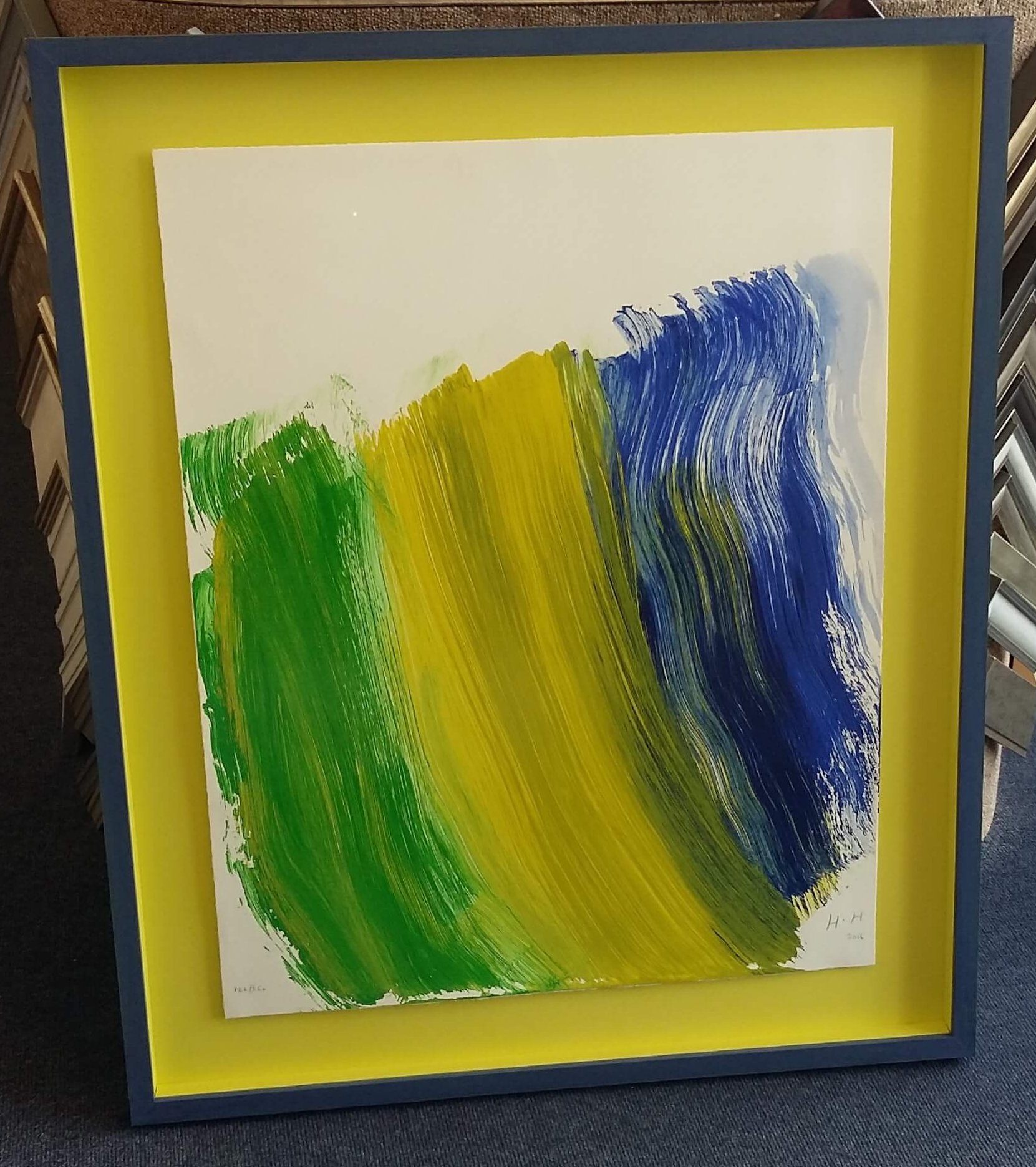 Howard Hodgkins in a hand painted frame