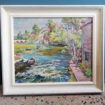 Hand painted and gessoed frame in Reading